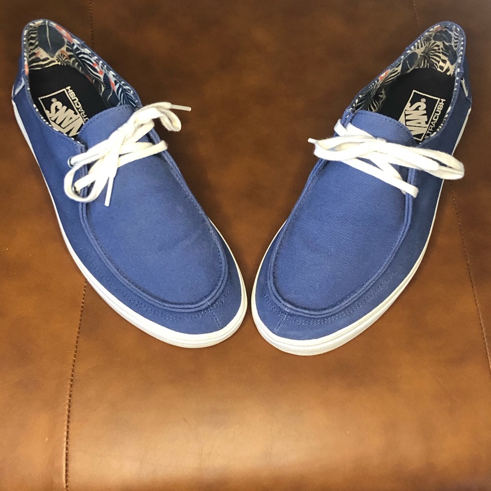 Blue Vans Canvas Ultra Cush Shoes Size 10